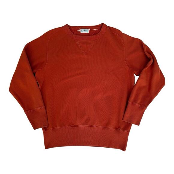 LVC Bay Meadows Double V Burnt Orange 50’s Style Sweatshirt Medium Levi's - Picture 1 of 5